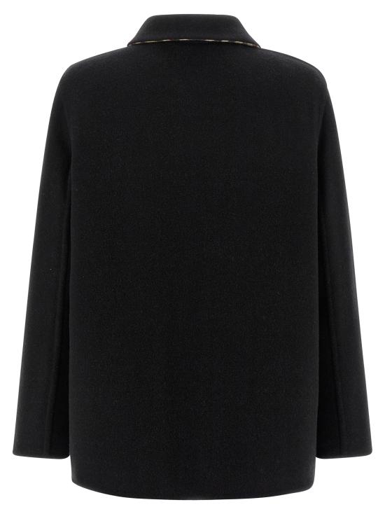 25FW 버버리 울 오버셔츠 8115289BLACKSANDIPCHECK Black - BURBERRY