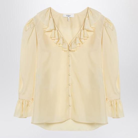 25SS 끌로에 셔츠 CH25UHT44489 Q CHLOE 753 YELLOW