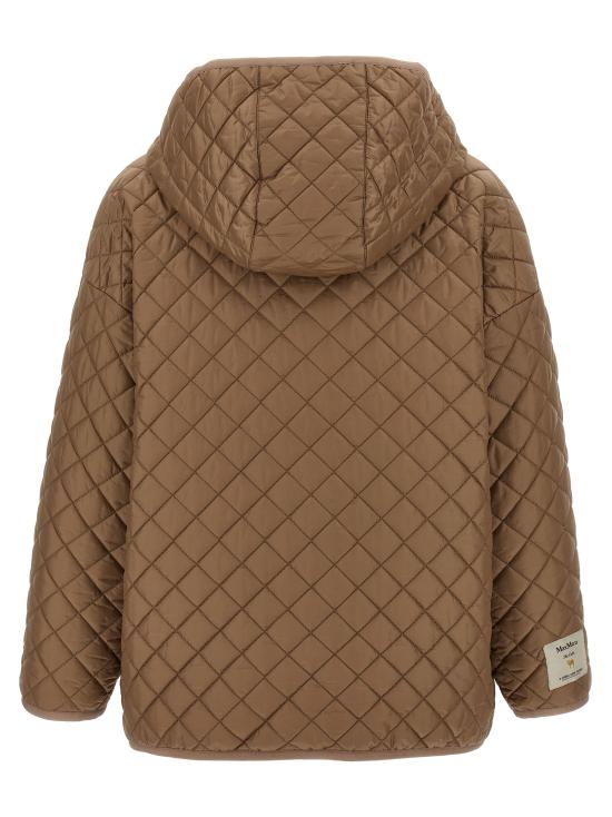 25FW 막스마라 더 큐브 LEO 레오 발수 캔버스 리버시블 패디드 자켓 2529486074600023 Beige - MAXMARA THE CUBE