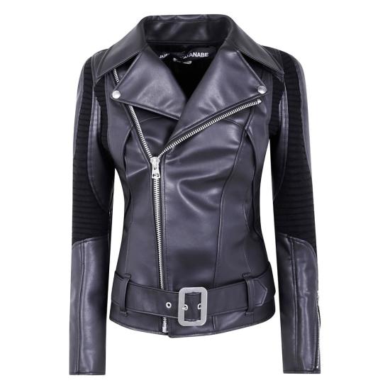 25FW 와타나베 준야 가죽 자켓 JP J007 BLACK Black