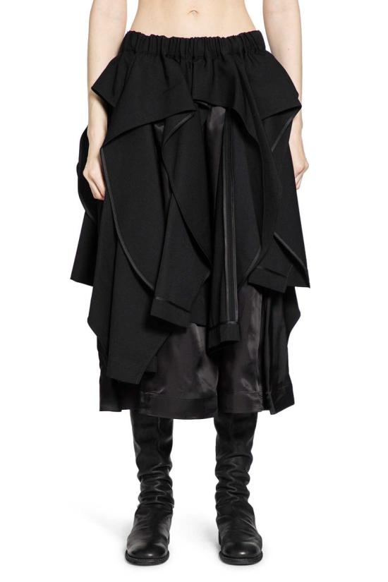 25FW 누아 케이 니노미야 미디 스커트 3PS010W25 1 Black