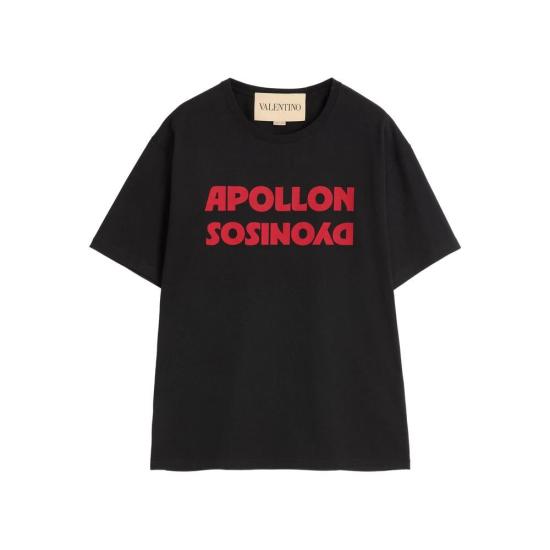 25FW 발렌티노 가라바니 반팔 티셔츠 7V0MG16PB6E 0NR Black