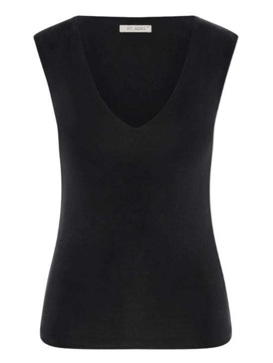  세인트아그니 민소매 티셔츠 세인트 아그니 90년대 쿠프로  블랙