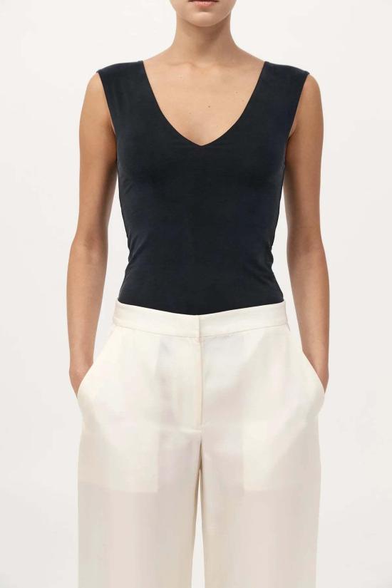  세인트아그니 민소매 티셔츠 세인트 아그니 90년대 쿠프로  블랙 - ST.AGNI