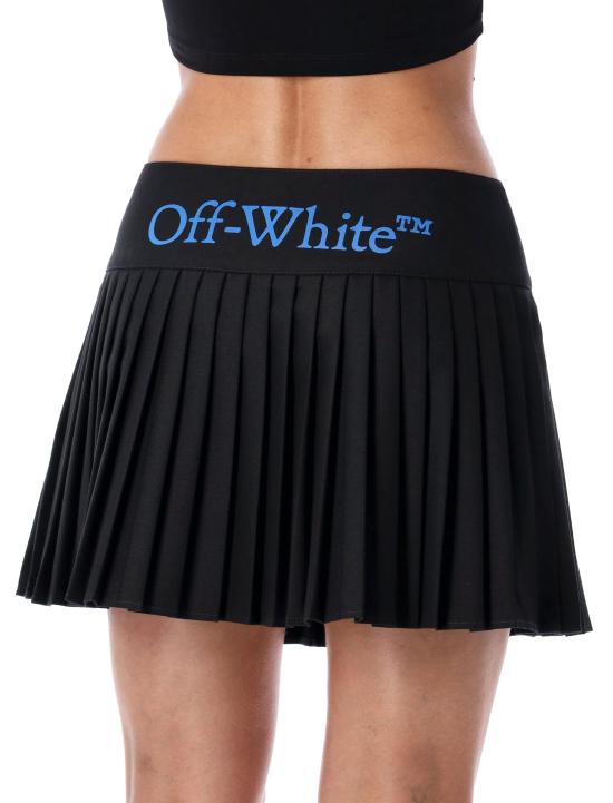 25FW 오프화이트 숏 스커트 OWCU01HF25FAB001 1047 BLACK - OFF WHITE
