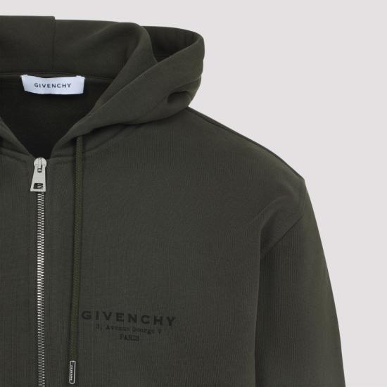 25FW 지방시 후드 티셔츠 BMJ0NJ3YRJ Green - GIVENCHY