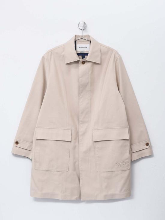  메종키츠네 자켓 메종 키츠네 매킨토시 라이트 베이지