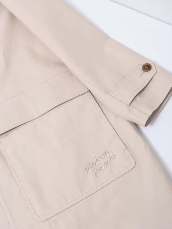  메종키츠네 자켓 메종 키츠네 매킨토시 라이트 베이지 - MAISON KITSUNE