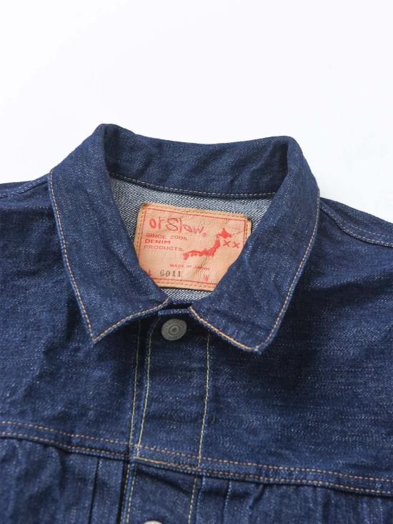  오어슬로우 데님 셔츠 Orslow Type1 40s 플리츠 프런트 블라우스 원워시 - ORSLOW
