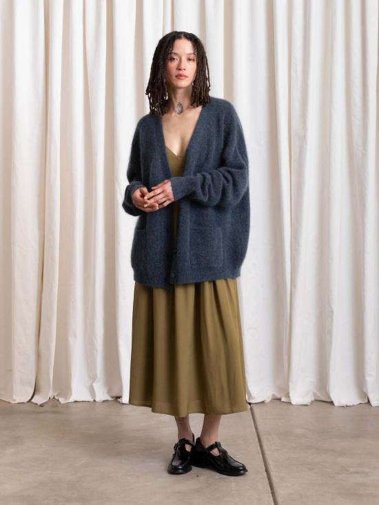  알리 골든 가디건 오버사이즈 모헤어 카디건 - ALI GOLDEN