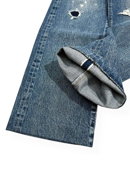  타나카 데님 팬츠 스트레이트 진 팬츠 - TANAKA