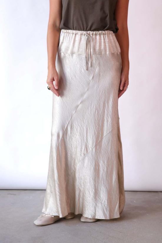  로렌 마누지안 롱 스커트 뉴 러스터 스커트