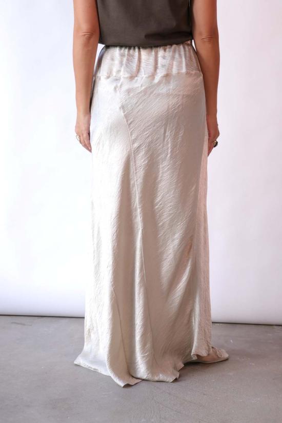  로렌 마누지안 롱 스커트 뉴 러스터 스커트 - LAUREN MANOOGIAN