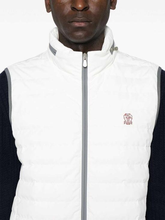  브루넬로 쿠치넬리 베스트 MM49A7460GC1085 Cream - BRUNELLO CUCINELLI