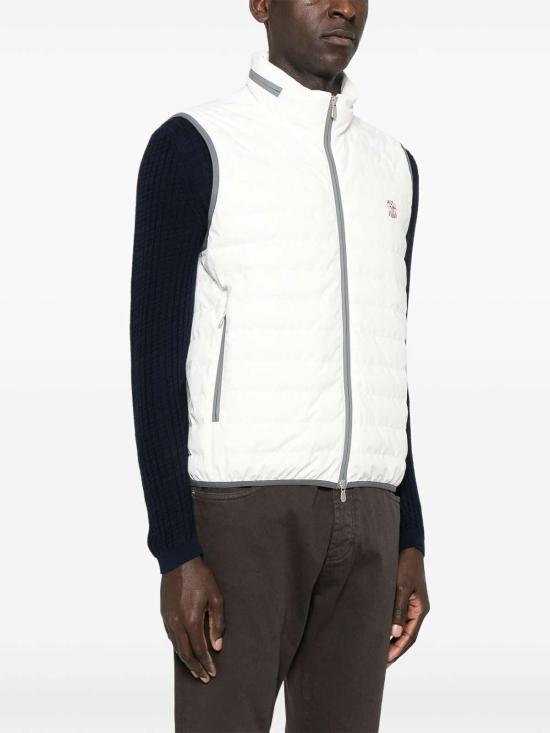  브루넬로 쿠치넬리 베스트 MM49A7460GC1085 Cream - BRUNELLO CUCINELLI