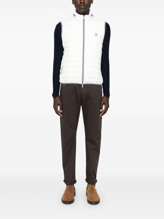  브루넬로 쿠치넬리 베스트 MM49A7460GC1085 Cream - BRUNELLO CUCINELLI