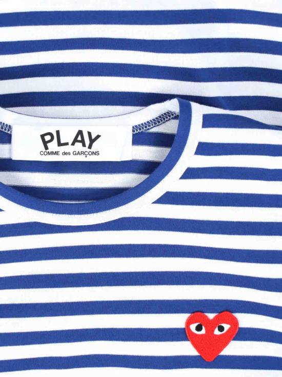 26SS 꼼데가르송 반팔 티셔츠 AXT1640512 Blue - COMME DES GARCONS