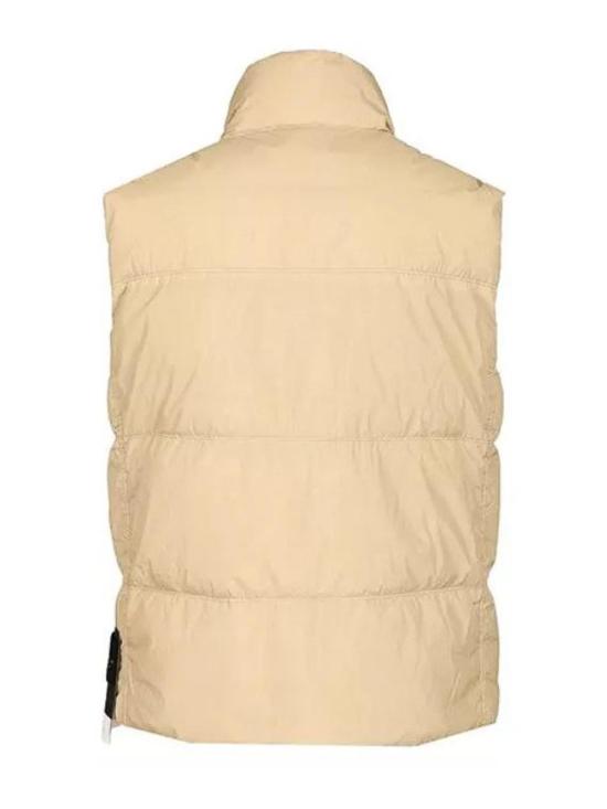  스톤 아일랜드 크링클 랩스 NY 리사이클 나일론 다운 베스트 K2S15G100003S0A23V009A Taupe - STONE ISLAND