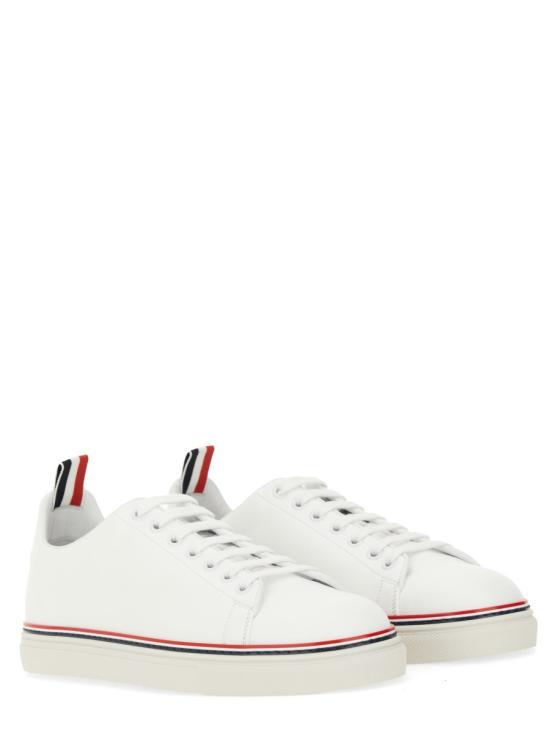 26SS 톰브라운 RWB 라이닝 카프레더 스니커즈 MFD219A 05584100 WHITE - THOM BROWNE