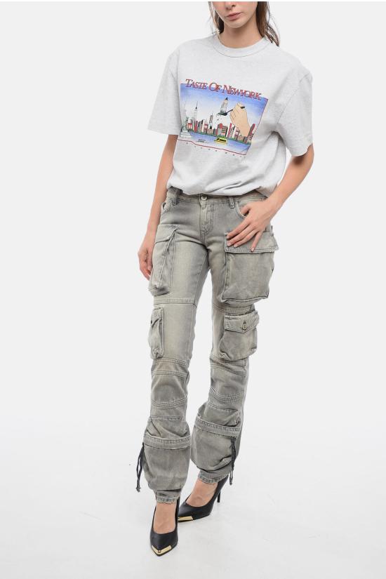  디 아티코 스트레이트 팬츠 237WCP113 D063 084 Gray - THE ATTICO