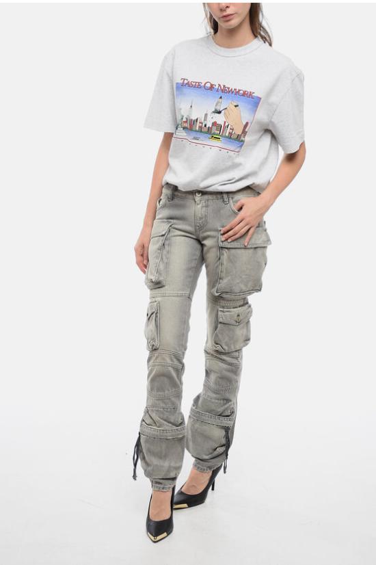  디 아티코 스트레이트 팬츠 237WCP113 D063 084 Gray - THE ATTICO