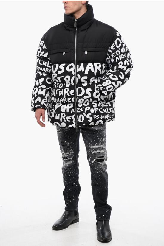  디스퀘어드2 자켓 S74AM1480 D35025 002S Black White - DSQUARED2