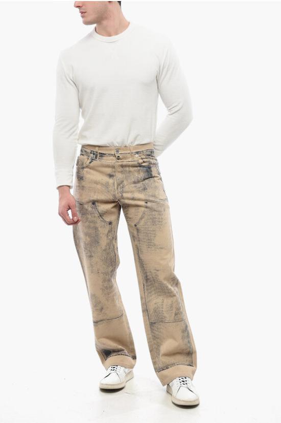  디올 데님 팬츠 383D010H353X 185 Beige - DIOR