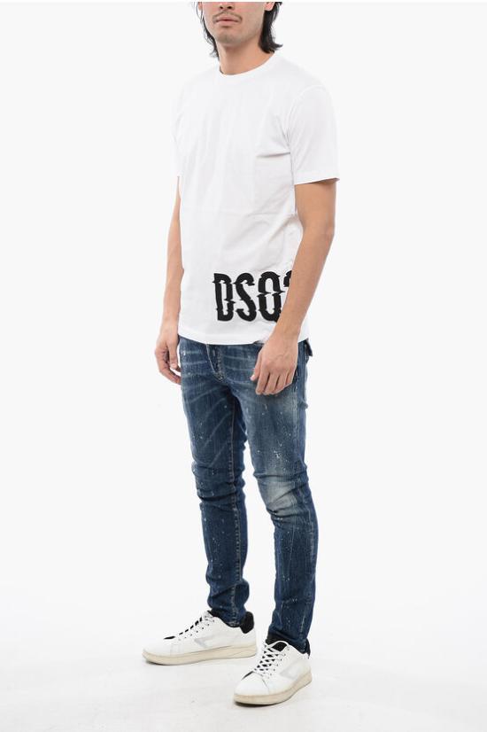  디스퀘어드2 반팔 티셔츠 S74GD1261 S23009 100 White - DSQUARED2