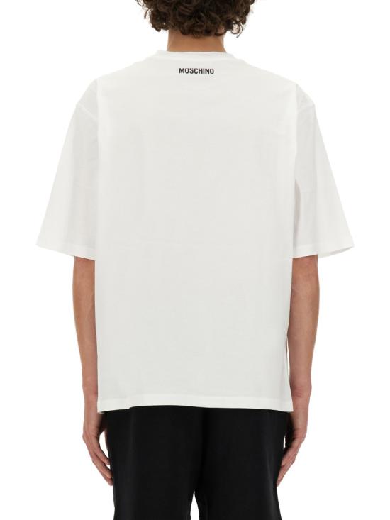 24FW 모스키노 반팔 티셔츠 07047041 1001 WHITE - MOSCHINO