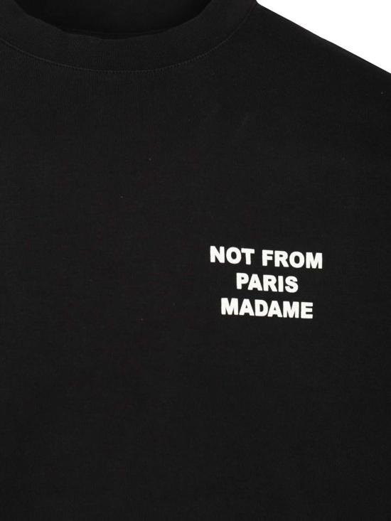 26SS 드롤드무슈 반팔 티셔츠 PERMTS203CO002BL Black - DROLE DE MONSIEUR