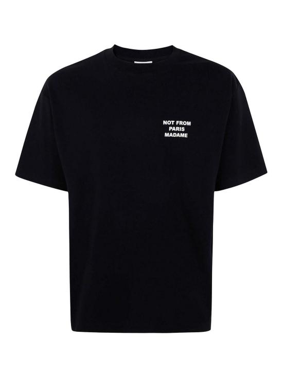 26FW 드롤드무슈 반팔 티셔츠 PERMTS203CO002BL Black