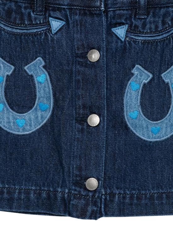 24FW [키즈] 스텔라 맥카트니 스커트 TV7A31K Z0153666 BLUE - STELLA MCCARTNEY