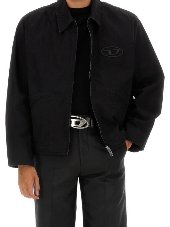 24FW 디젤 K 비에리 울 앤 캐시미어 스웨터 A12436 0GEAY9XX BLACK - DIESEL