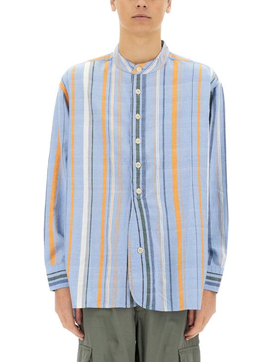  MADRAS X NIGEL CABOURN 긴팔 셔츠 NCxOMTC 05 BLUESTRIPE MULTICOLOUR