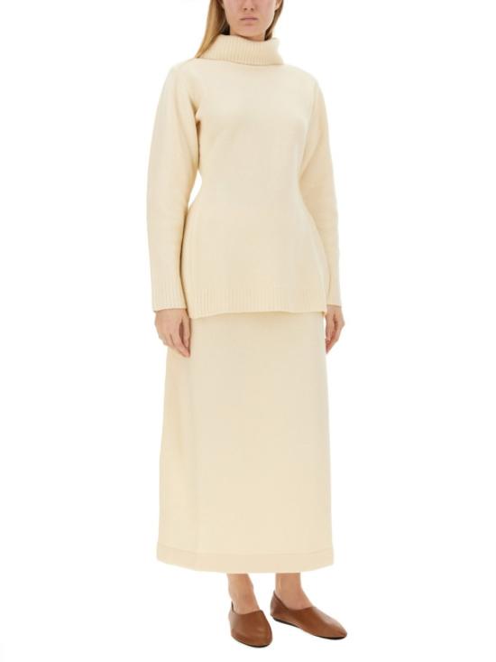  질샌더 롱 스커트 J02MA0156 J14614109 Neutrals - JIL SANDER