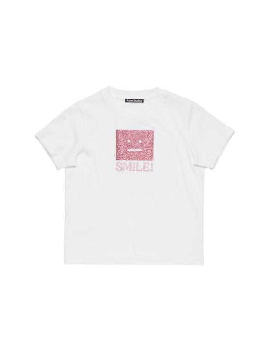 26FW [키즈] 아크네 스튜디오 티셔츠 DL0038K 183 WHITE