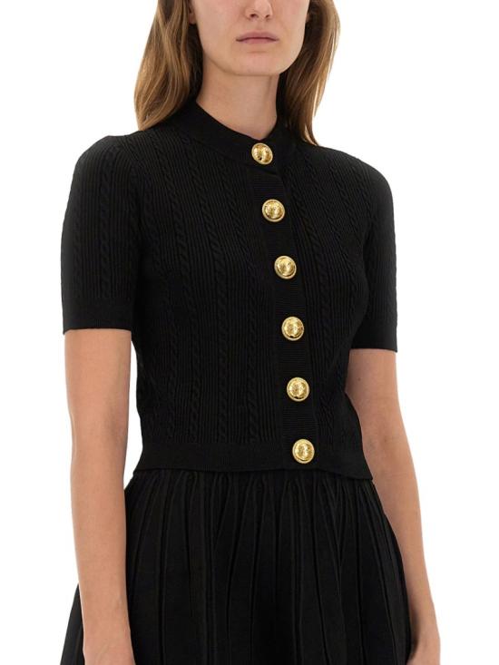 25FW 발망 가디건 FF1KL230KI50 0PA Black - BALMAIN