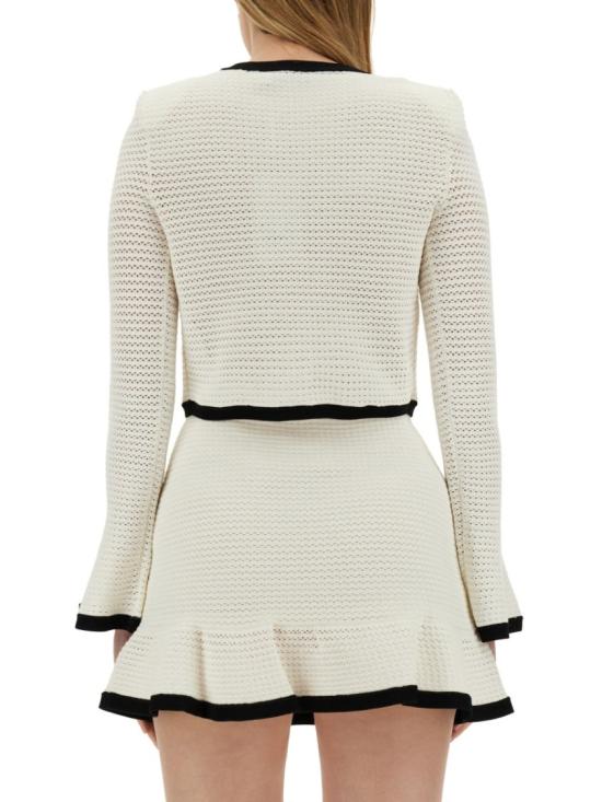  셀프 포트레이트 가디건 SS24 217J C WHITE White - SELF PORTRAIT