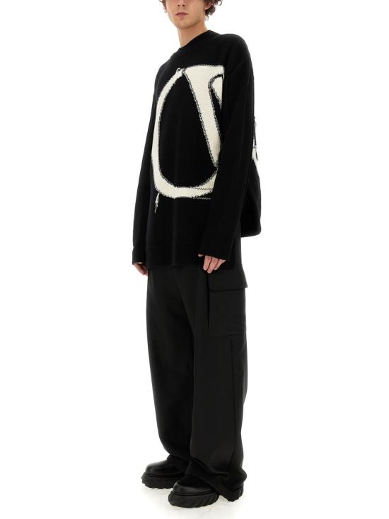 26SS 오프화이트 스트레이트 팬츠 OMCF037 C99FAB0021010 BLACK - OFF WHITE