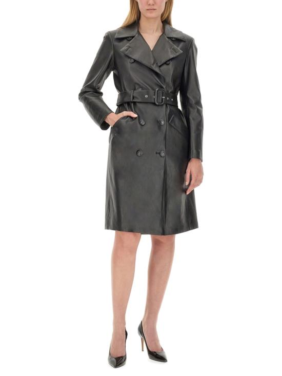 25FW 스포트막스 가죽 자켓 2422476011600 011002 BLACK - SPORTMAX