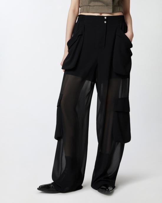 25SS 핑코 스트레이트 팬츠 104751A21FZ99 Black - PINKO