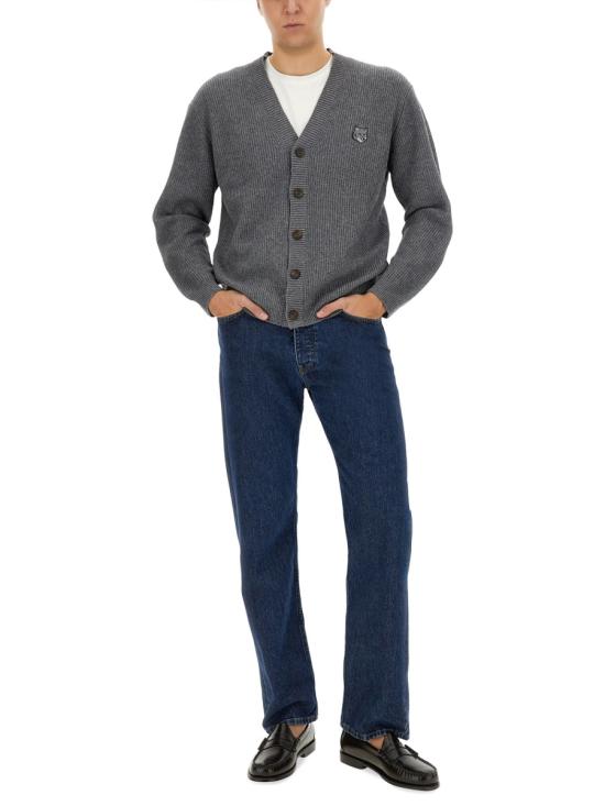 26SS 메종키츠네 가디건 NM00501KT1093 H131 GREY - MAISON KITSUNE