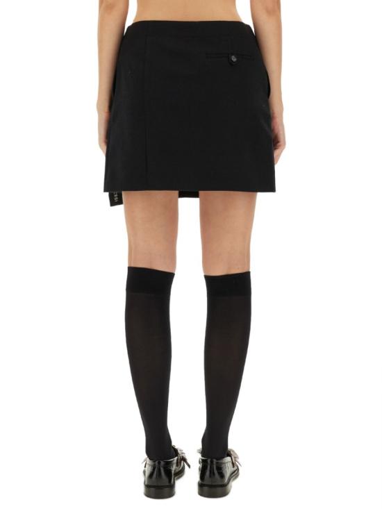 25FW 모스키노 숏 스커트 01035438 0555 Black - MOSCHINO