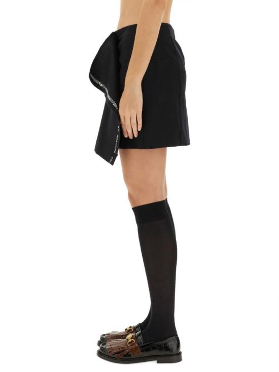 25FW 모스키노 숏 스커트 01035438 0555 Black - MOSCHINO