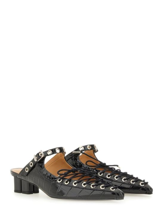 25FW 가니 뮬/슬리퍼 S3009 099 Black - GANNI