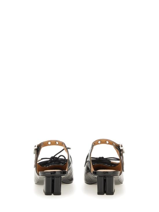 25FW 가니 뮬/슬리퍼 S3009 099 Black - GANNI