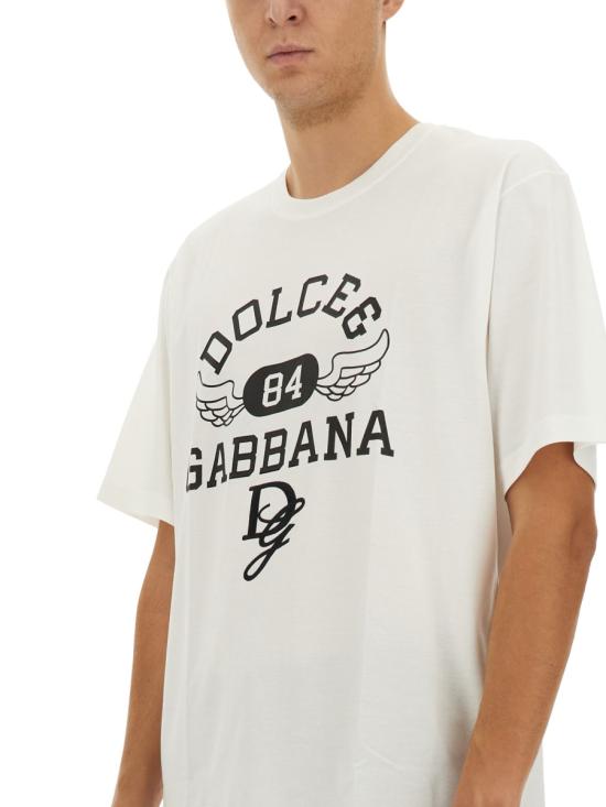  돌체앤가바나 반팔 티셔츠 G8PN9Z G7NSNW0111 WHITE - DOLCE & GABBANA