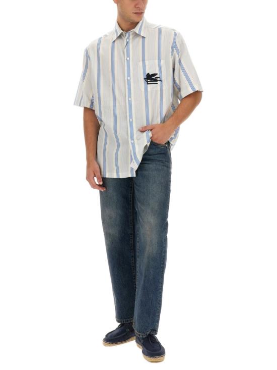  에트로 반팔 셔츠 1K94B 31040250 White - ETRO