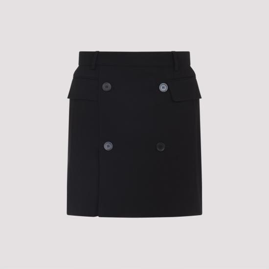 25FW 발렌시아가 숏 스커트 838765 TRT01 Black - BALENCIAGA