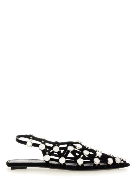 24FW 디 아티코 플랫 슈즈 246WS801 L007SR100 BLACK - THE ATTICO